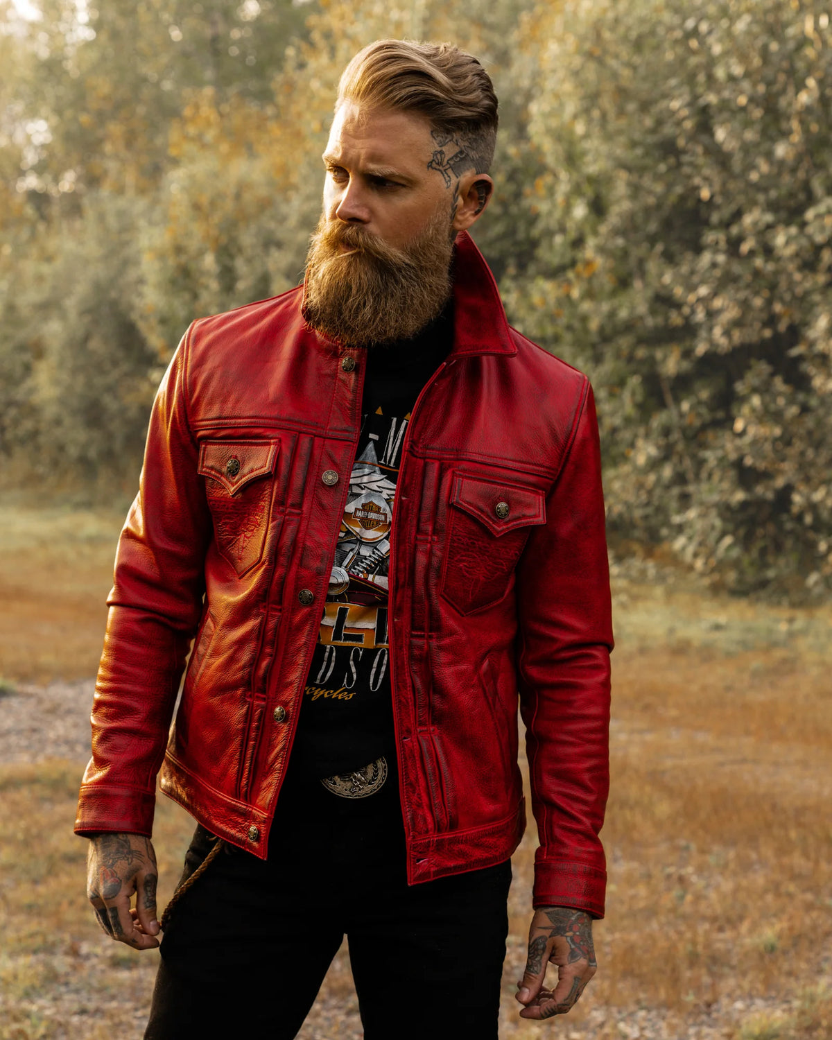 Cardinal Leather Jacket