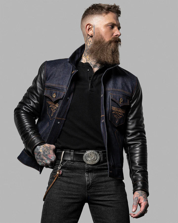 Ironhorse Denim & Leather Jacket