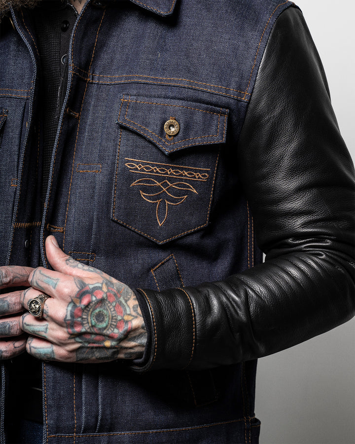 Ironhorse Denim & Leather Jacket