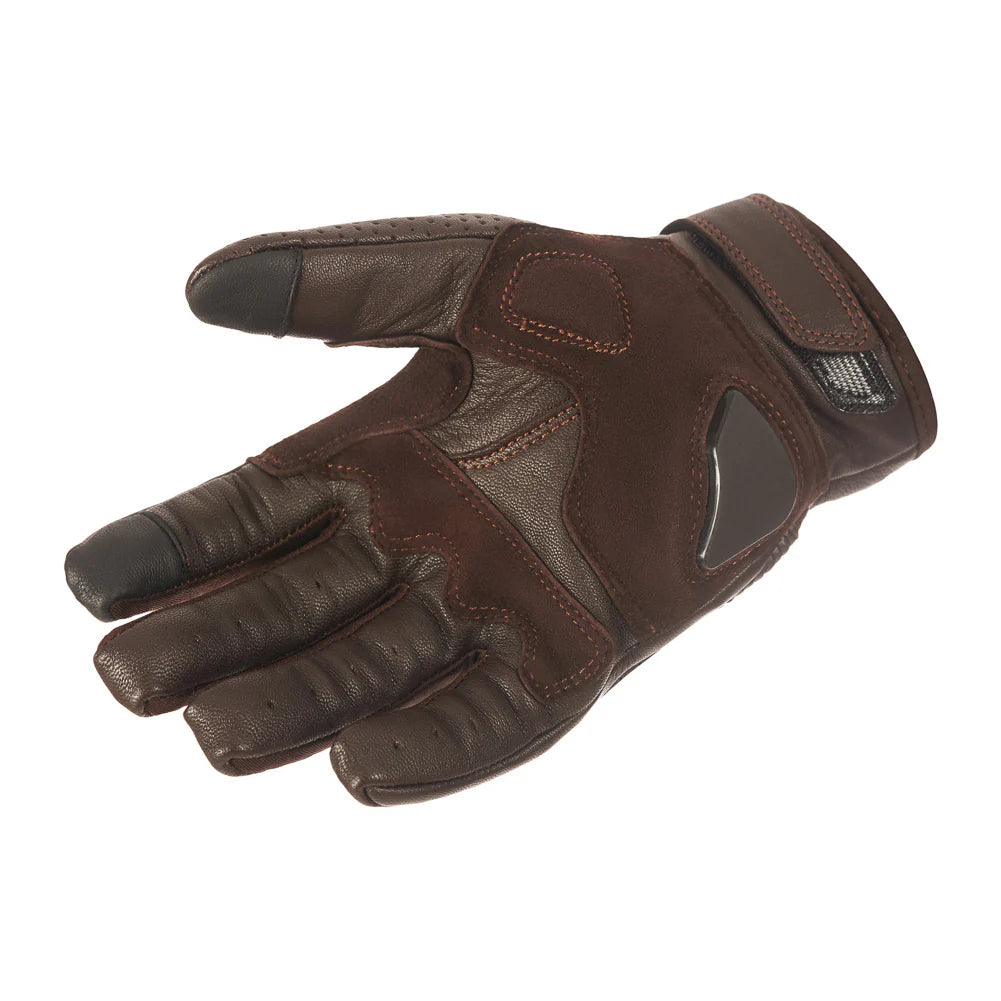 ONYX BROWN 02 - BROWN LEATHER MOTORCYCLE GLOVE