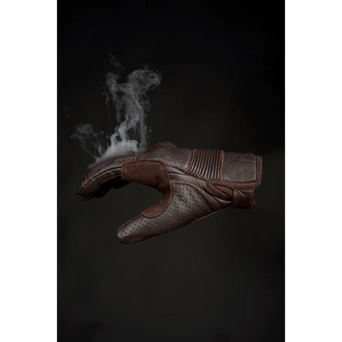 ONYX BROWN 02 - BROWN LEATHER MOTORCYCLE GLOVE