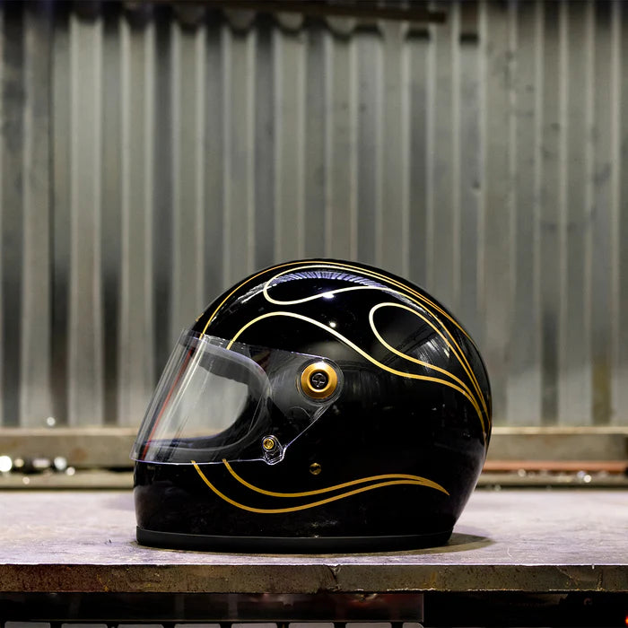 bell gringo helmet GRINGO S ECE R22.06 HELMET - GLOSS BLACK FLAMES