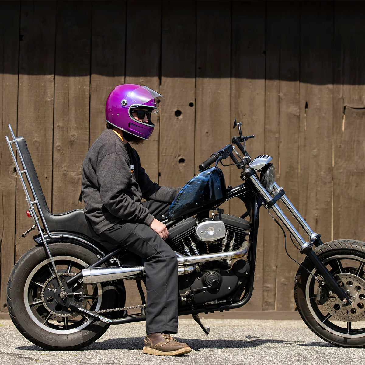 Biltwell Gringo SV Purple Grape Helmet Custom Rogue Motorcycles Perth