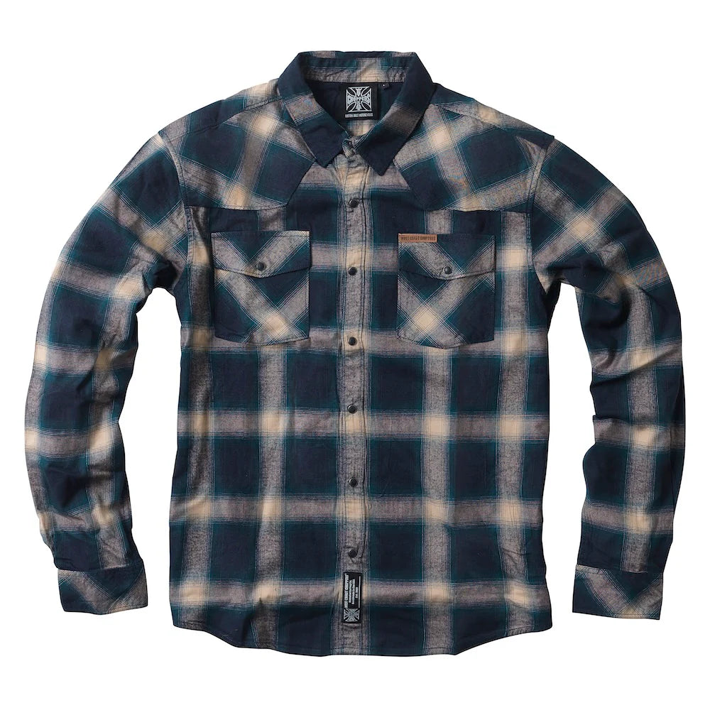 WCC Outlaw Flannel Shirt blue/beige