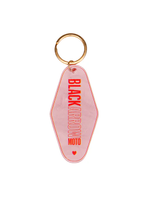Hotel Keyring | Pink - Rogue Motorcycles