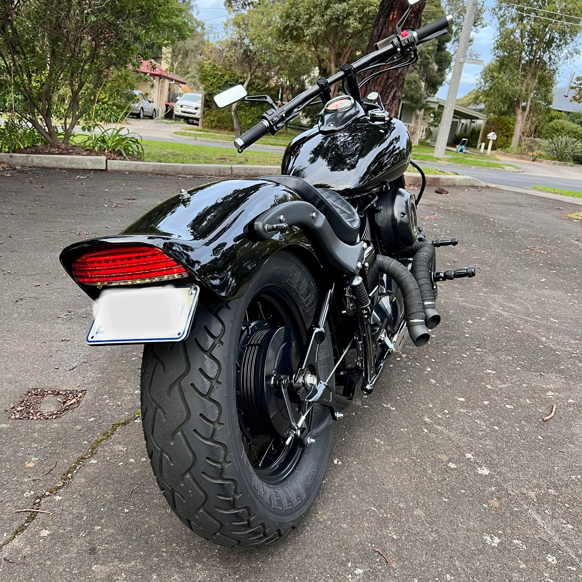 XVS650 v-star night train harley tail tidy kit rogue motorcycles perth