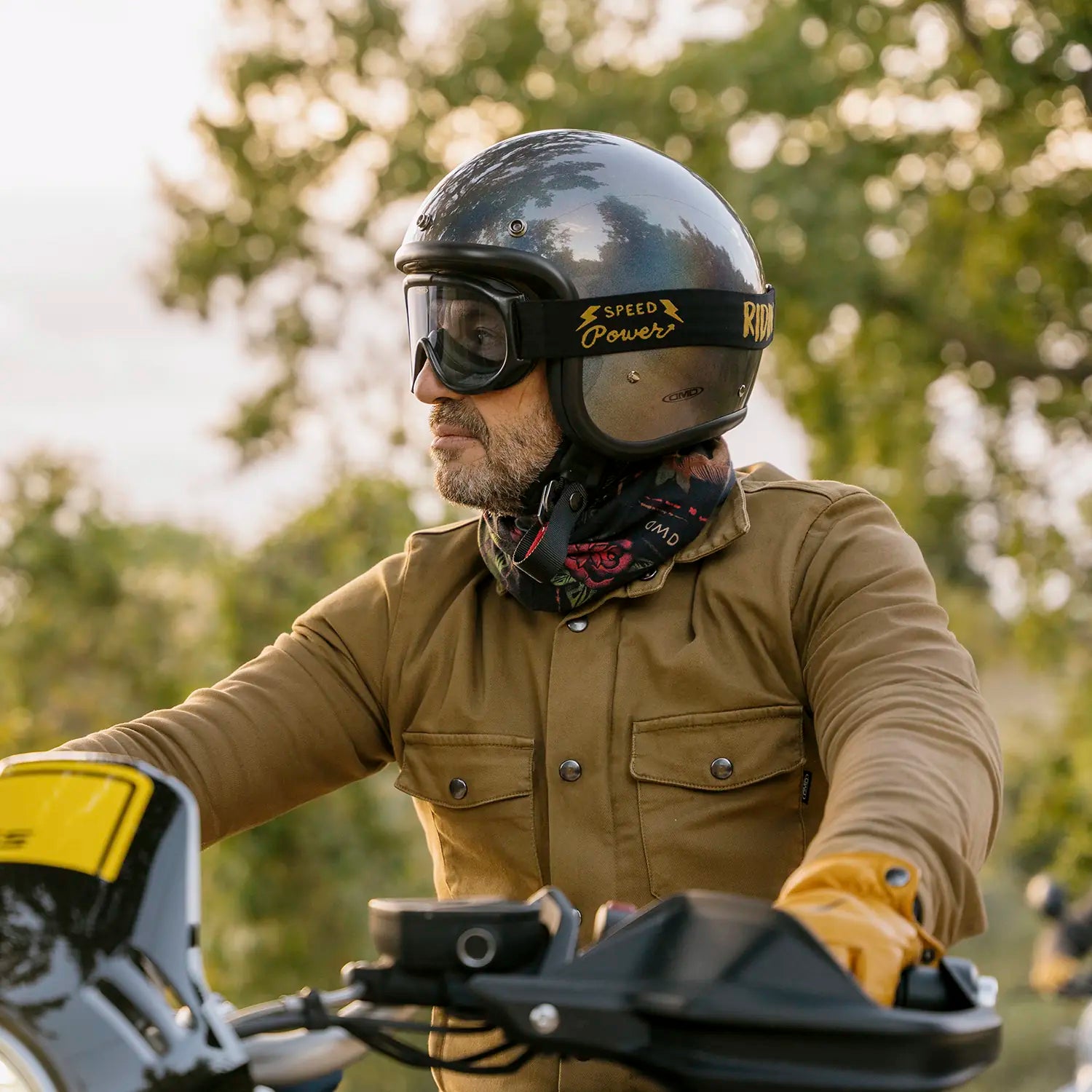 cool motorcycle helmets vintage light YMKJGZS Skull Cap Half Shell Helmet Small and Half Helmet DOT Approved German Style Helmet Retro Beanie Open Face Helmet for Moped for Couple Men Women (A,S(53-54CM)) Capture the essence of the golden age of riding with the Daytona Retro Full Face Motorcycle Helmet in a sleek Dull Black finish 13 Of The Coolest Vintage