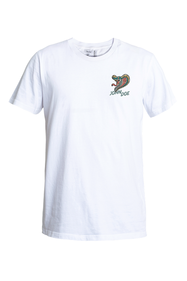 SNAKE II T-SHIRT | WHITE - Rogue Motorcycles