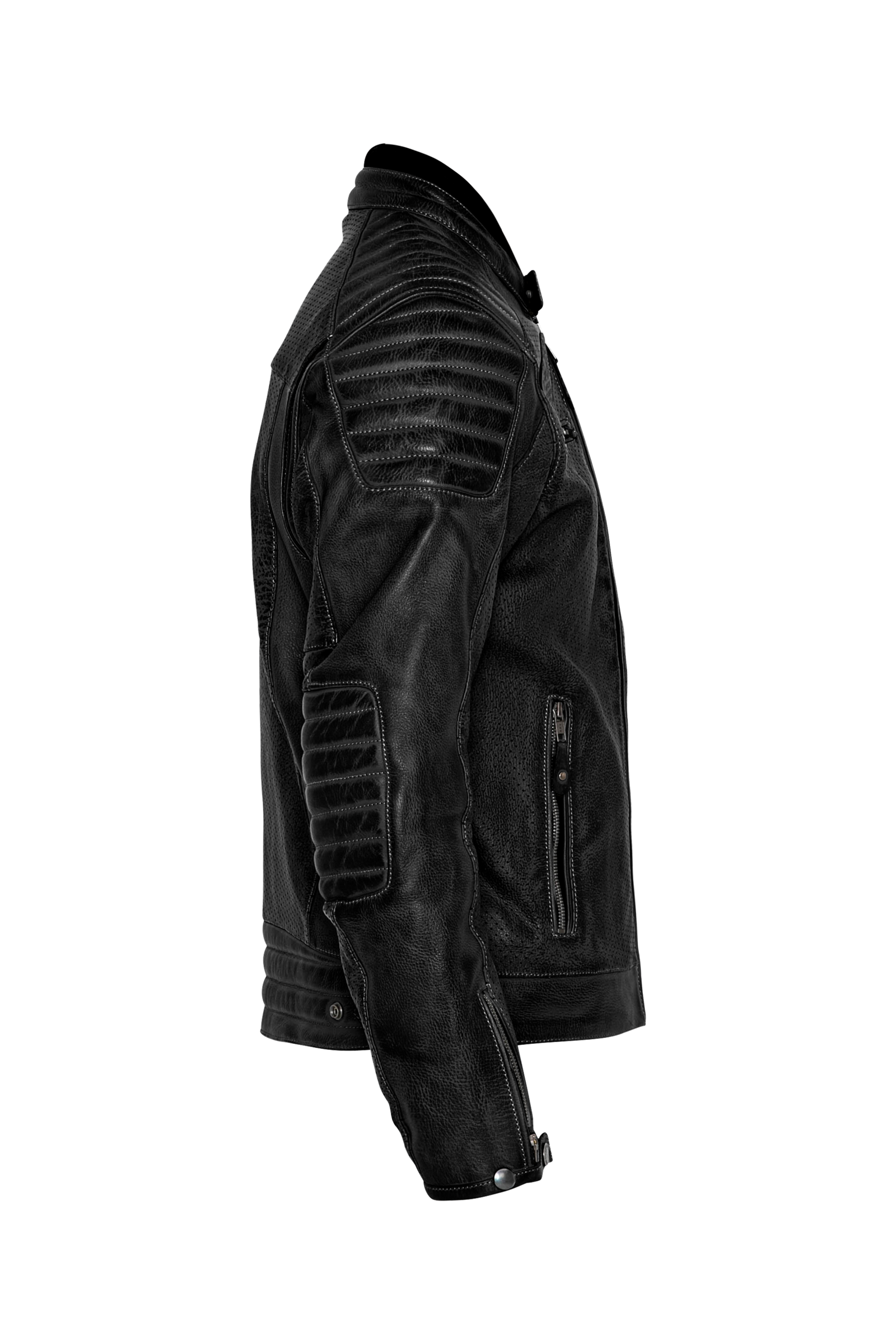 STORM LEATHER JACKET | BLACK