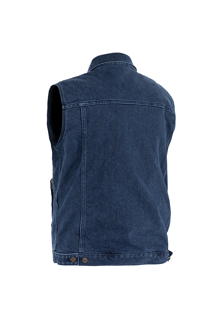 TRUCKER DENIM VEST INDIGO