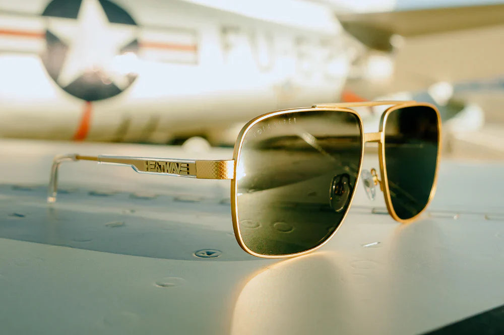 NIMITZ SUNGLASSES: Gold Photochromic