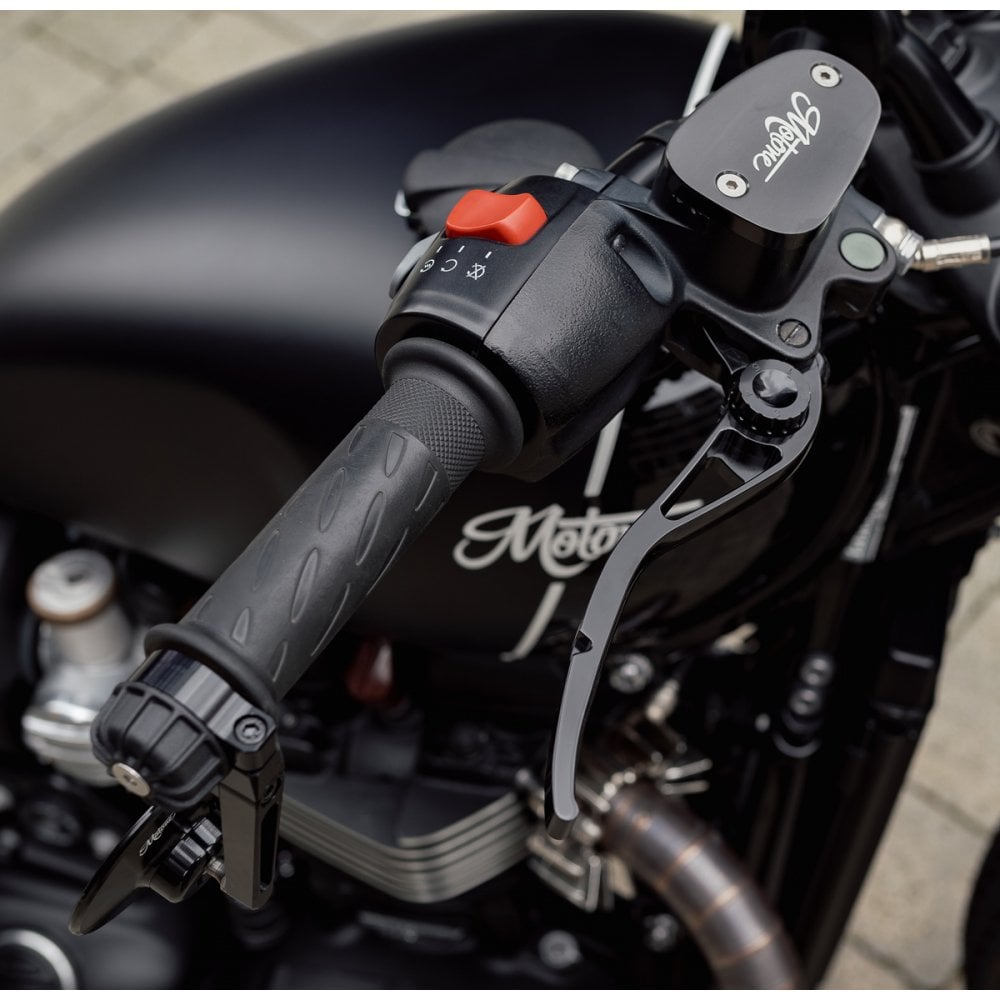 Motone PIKE Brake and Clutch Lever Set - Triumph - Adjustable - Billet Aluminium Black