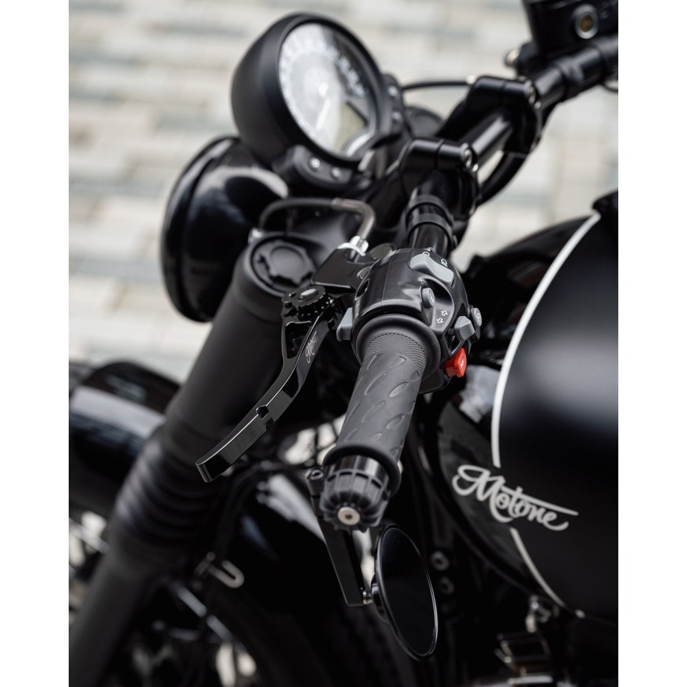 Motone PIKE Brake and Clutch Lever Set - Triumph - Adjustable - Billet Aluminium Black