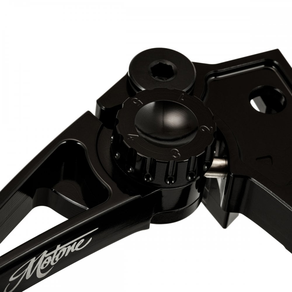 Motone PIKE Brake and Clutch Lever Set - Triumph - Adjustable - Billet Aluminium Black