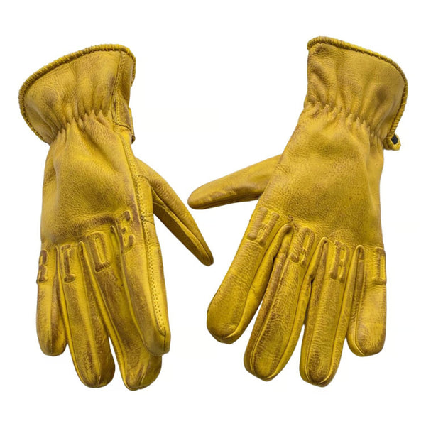 Rokker Ride Hard gloves yellow - Rogue Motorcycles