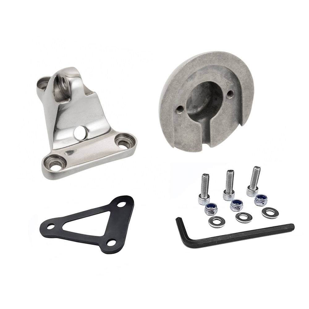 Rear Fender Angle-Adjustable Tail Light Mount Bracket - Polish