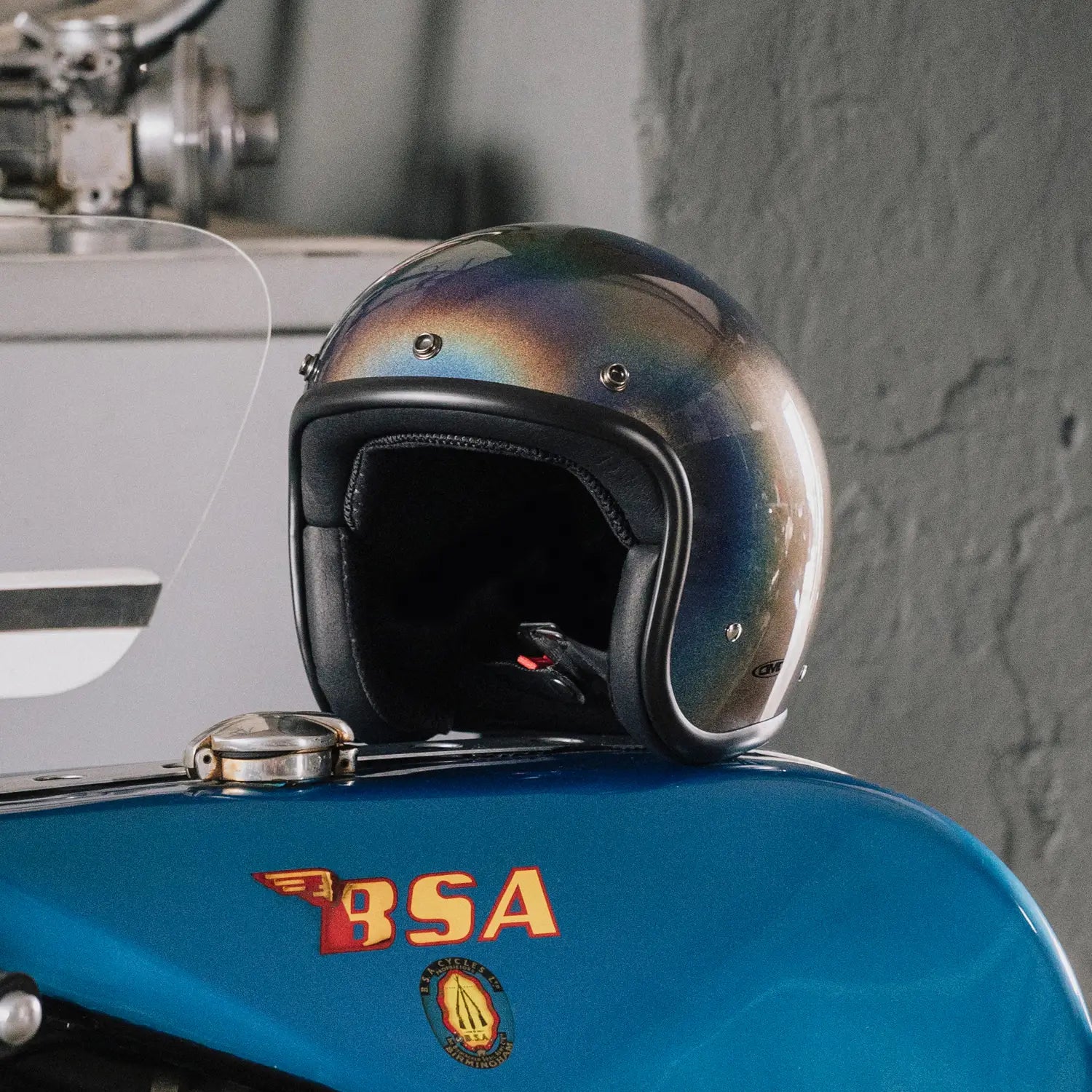 DMD - RAINBOW - RETRO OPEN FACE VINTAGE HELMET