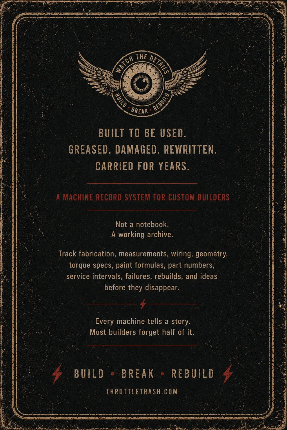 Workshop Ledger - Digital PDF Download