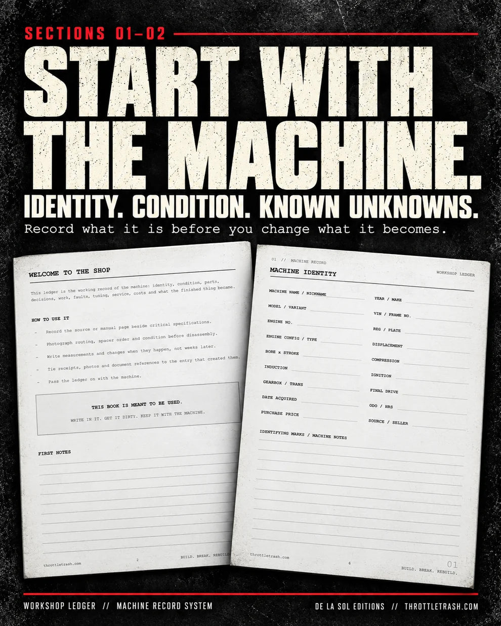 Workshop Ledger - Digital PDF Download