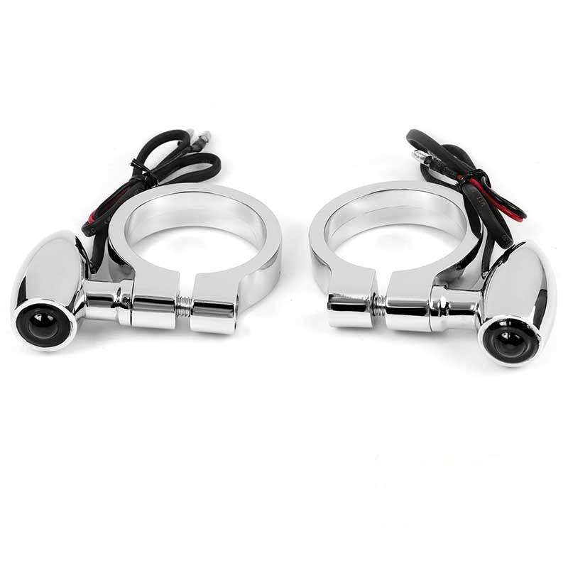 Yamaha XVS650 V-star Fork Mount Bullet Indicators 41mm