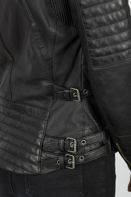 Wild & Free Black Motorcycle Jacket Women