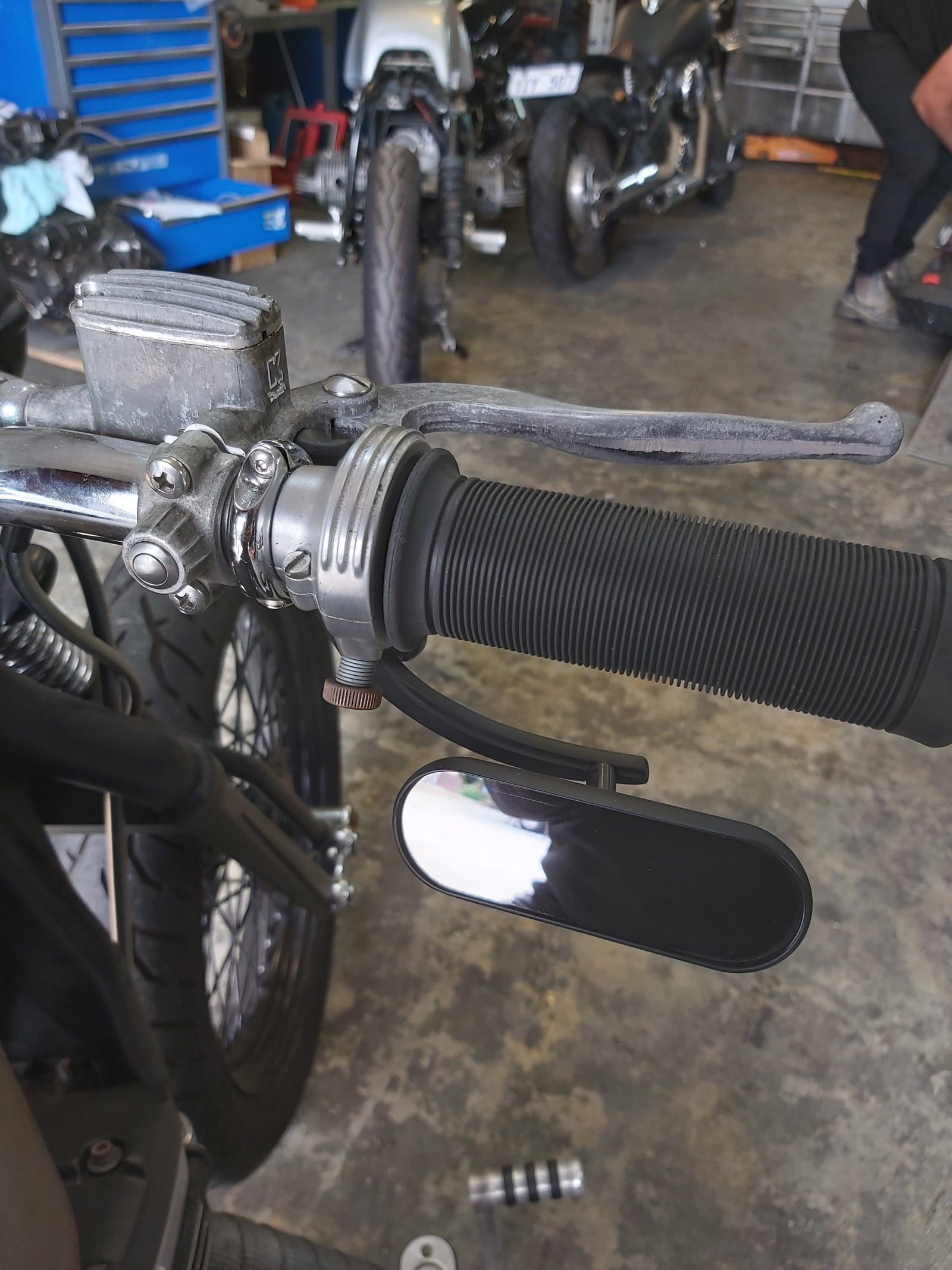 1" mirror mount chrome