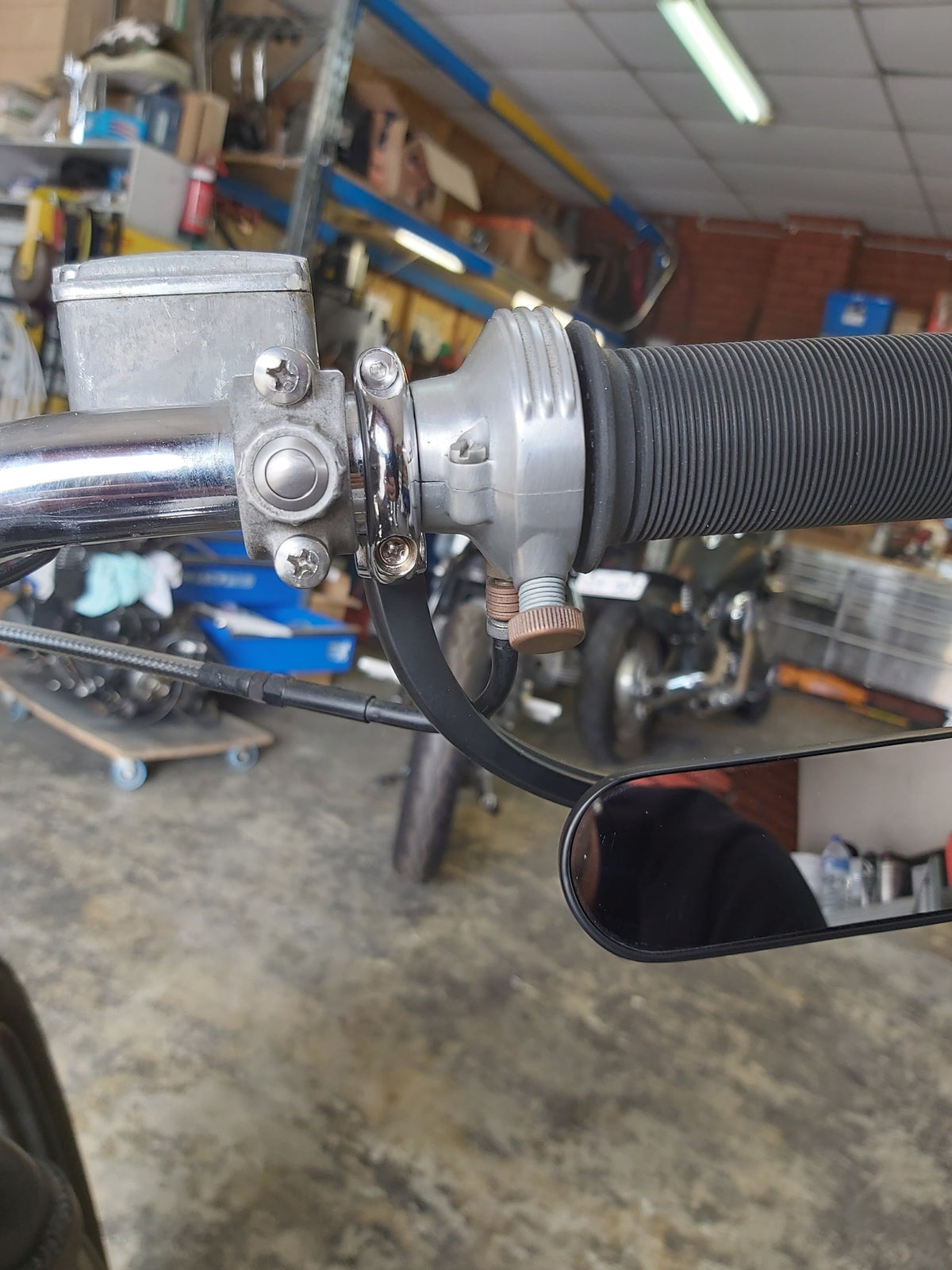 1" mirror mount chrome