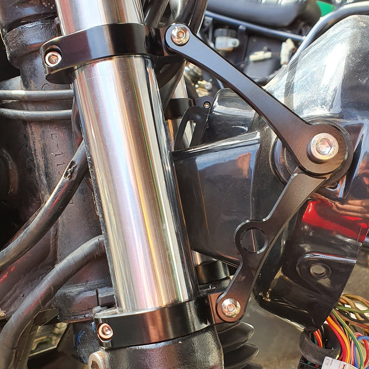 cnc headlight bracket 39mm 41mm harley triumph royal enfield rogue west australia