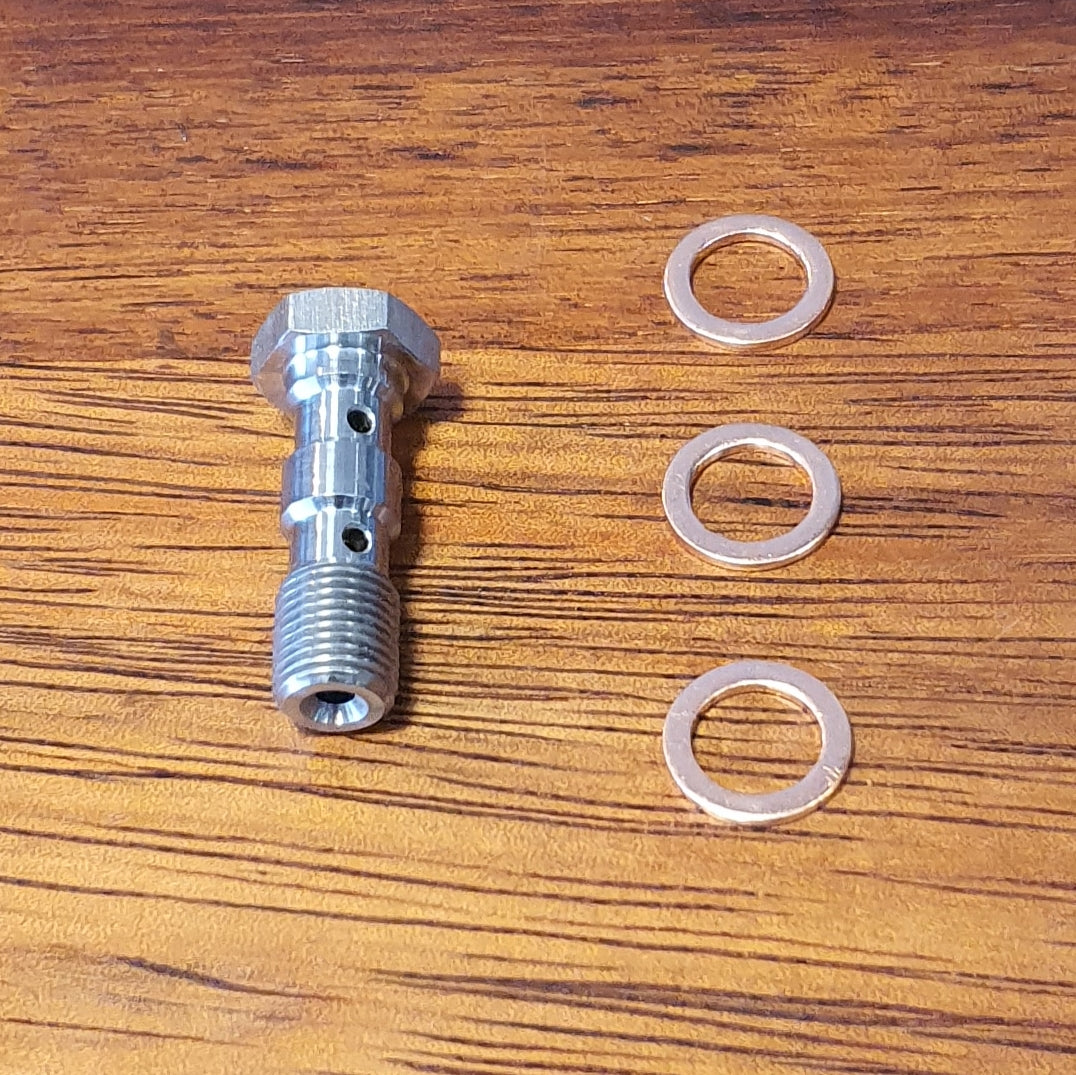 Double Banjo M10x1.0 FINE stainless