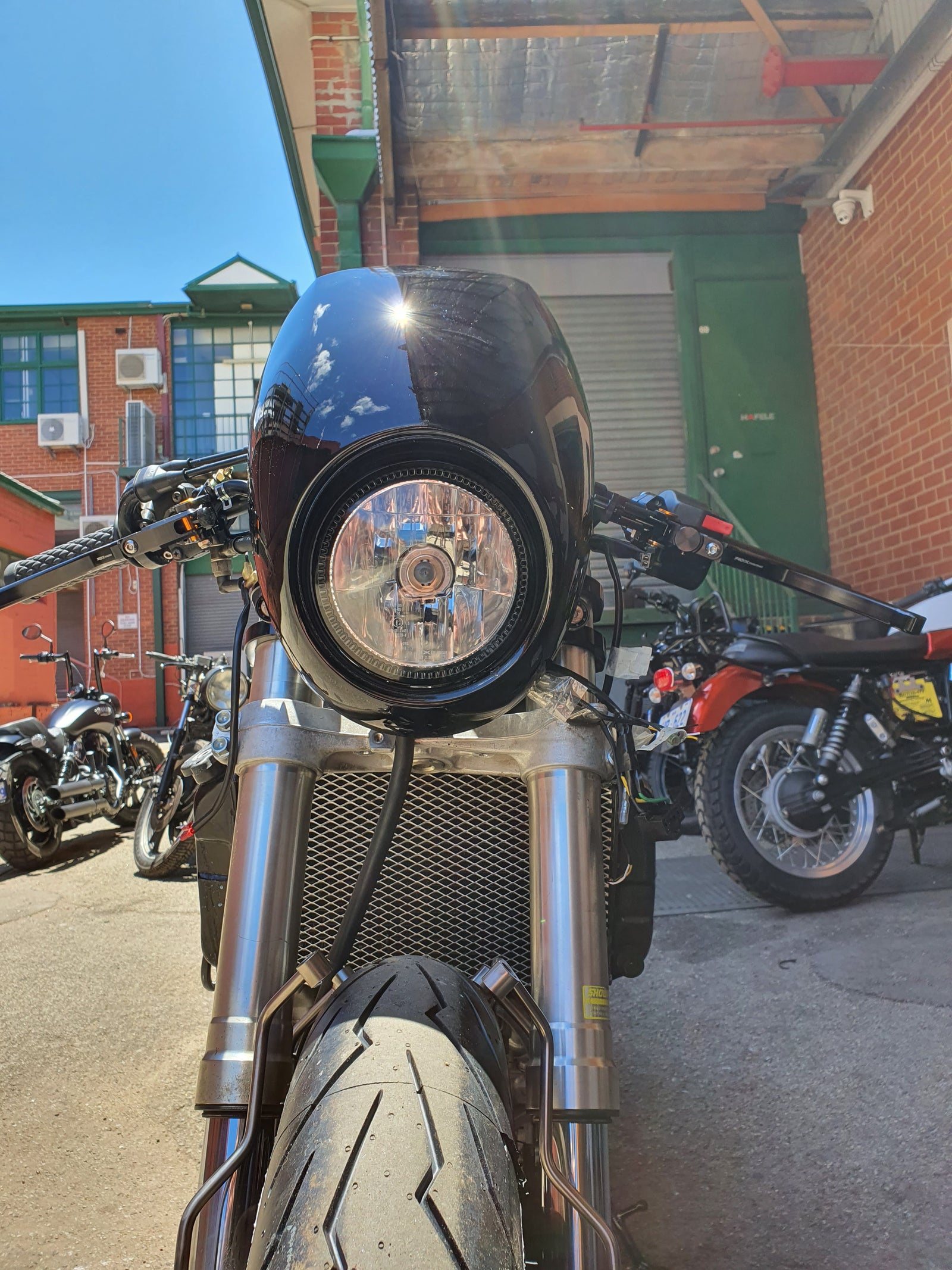 ABS Headlight fairing gloss black