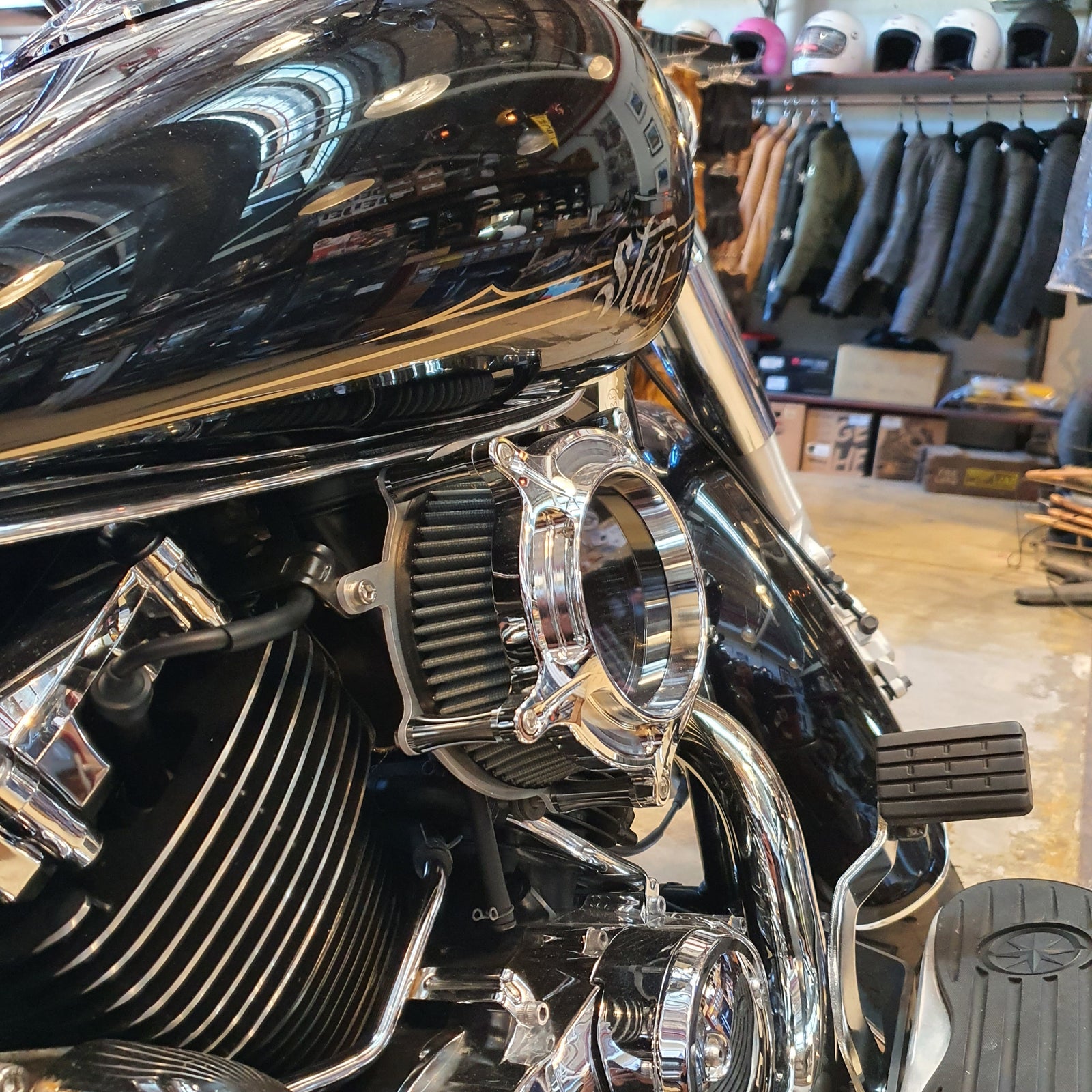 XVS650 v-star rs air intake rogue motorcycles perth