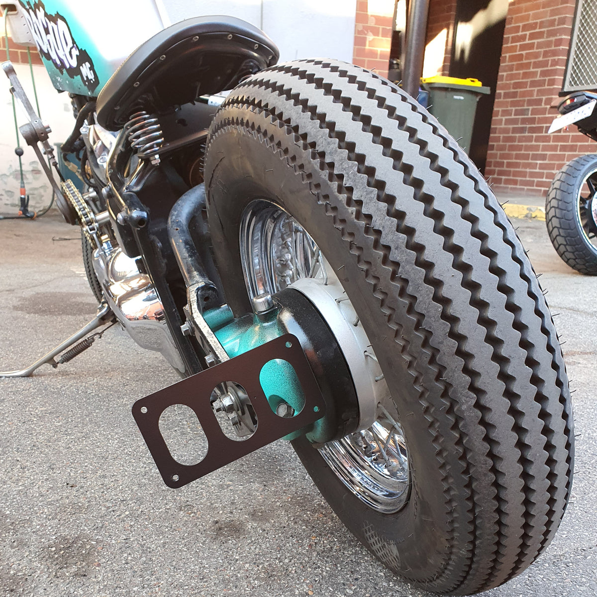 xvs650 v-star side mount license plate number plate bracket bobber ROGUE motorcycles perth australia custom