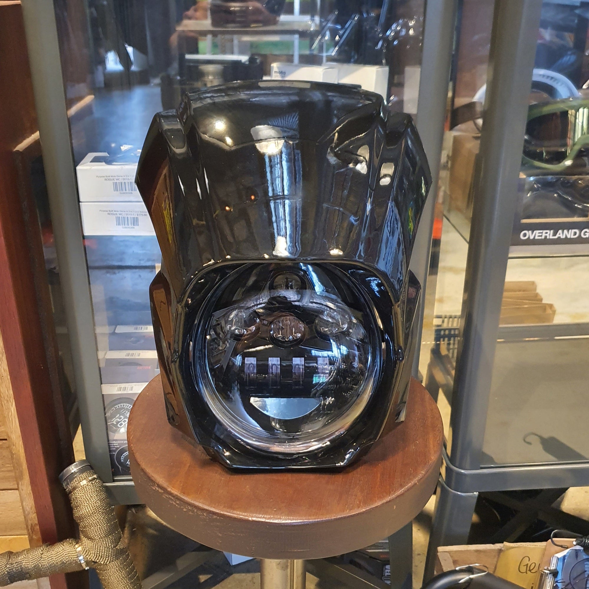 Yamaha XVS650 custom fairing led headlight rogue motorcycles perth