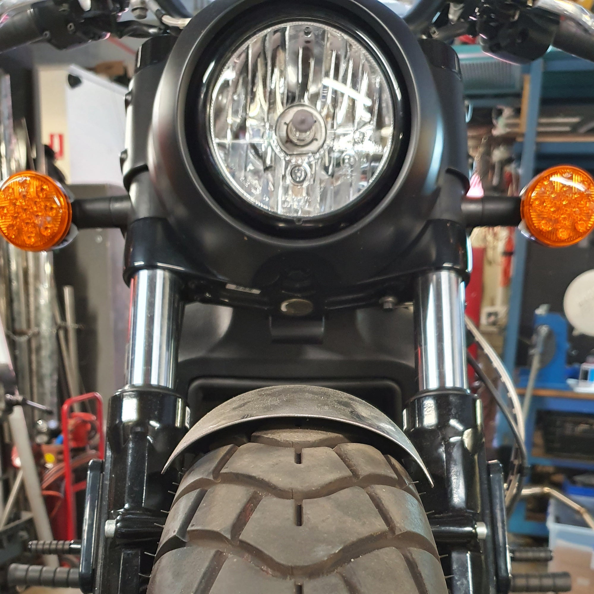 Fender steel indian bobber scout