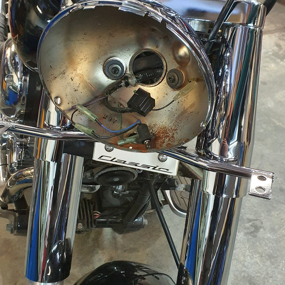 XVS650 v-star classic fork cover rogue motorcycles perth