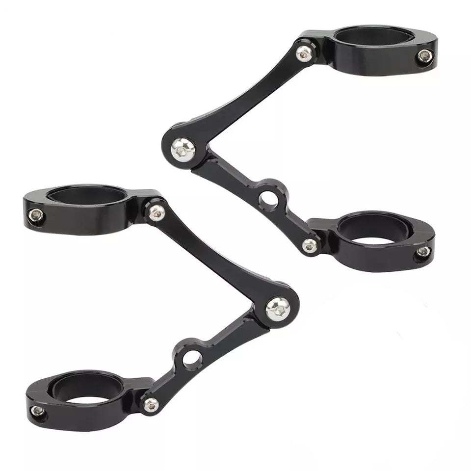 Lanbao CNC Motorcycle Headlight Mount Bracket - Universal Fork Tube Mount For Honda Yamaha Suzuki Harley