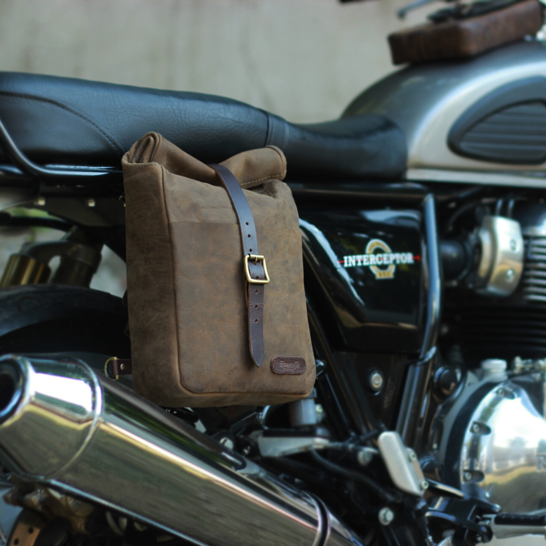 MINI PANNIER - BROWN - Rogue Motorcycles MINI PANNIER - BROWN - Rogue Motorcycles
