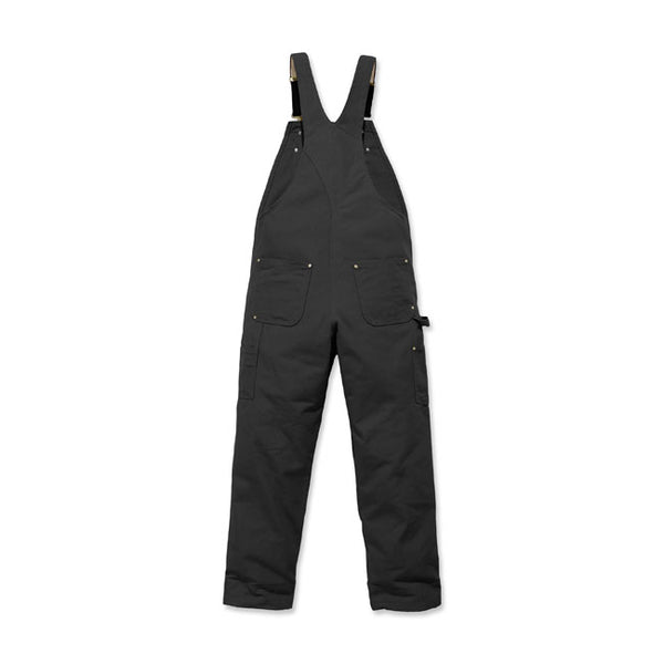 パンツ Carhartt Good Fade Duck Overalls Black Carhartt Men's Loose Fit Firm Duck Insulated Bib Overalls at