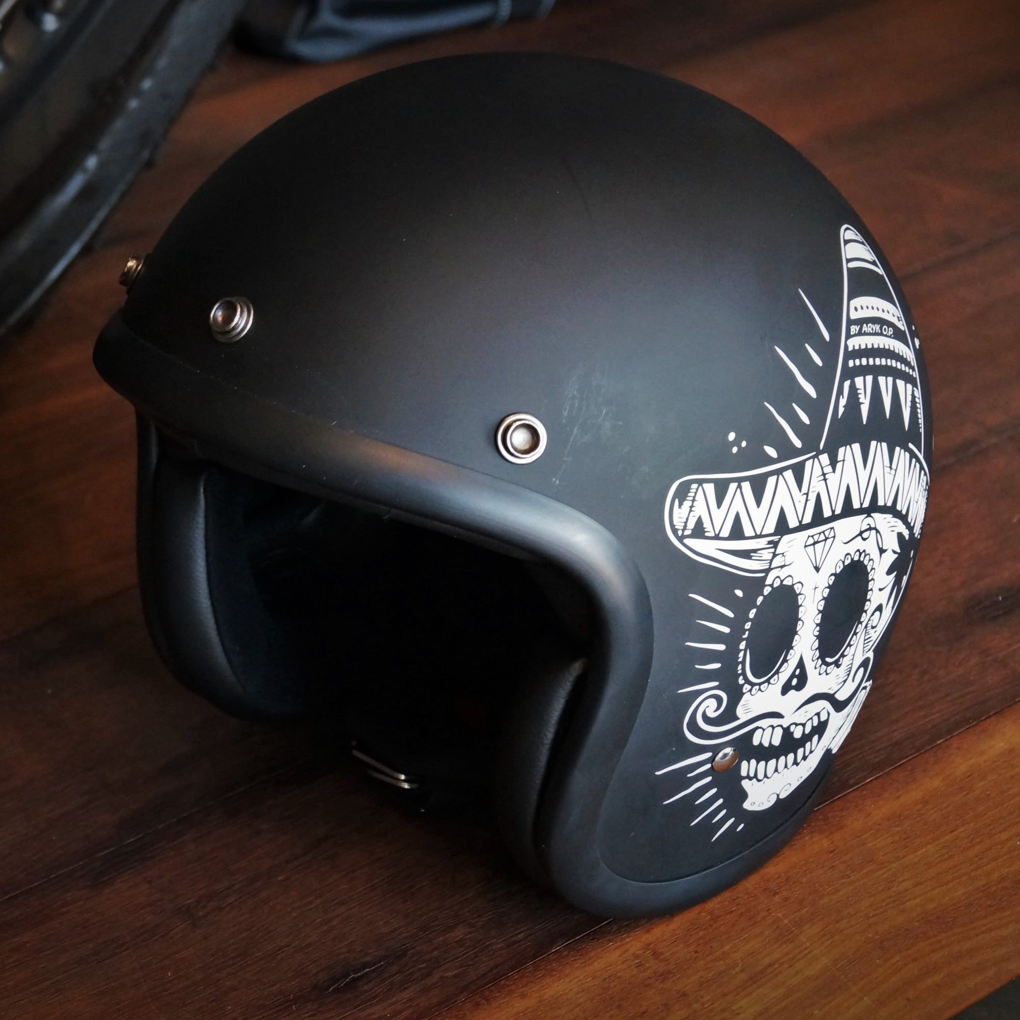donovon flippo motorcycle helmet DMD - SIN FIN - RETRO OPEN FACE VINTAGE HELMET