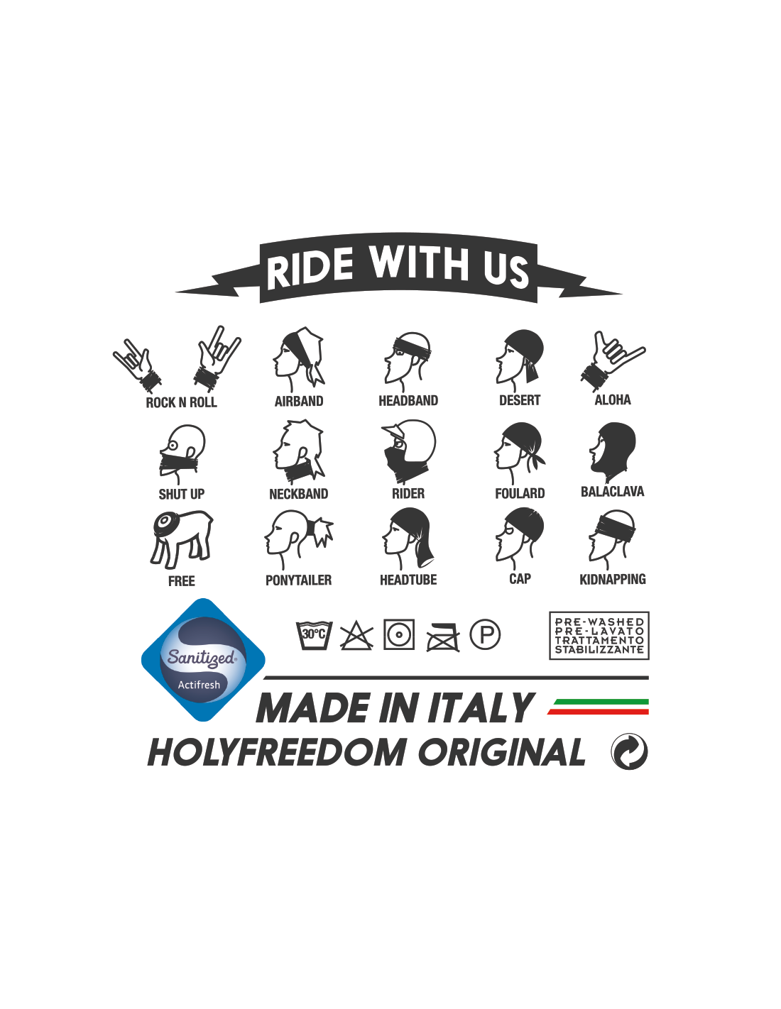 HOLY FREEDOM TUNNEL LIGHTWEIGHT | GOLDEN SKULL