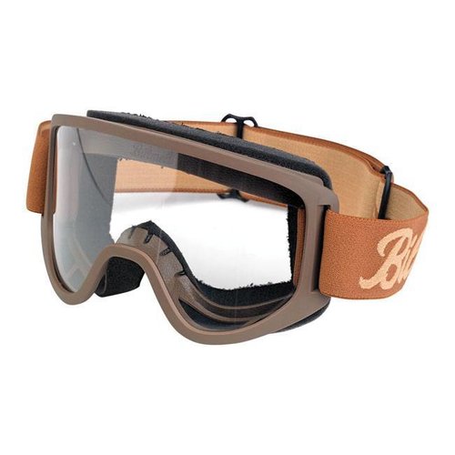 Biltwell Moto 2.0 Goggles - Script Chocolate