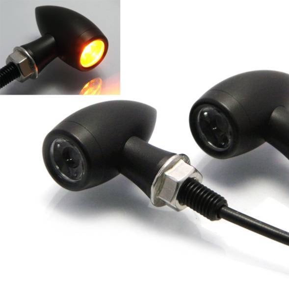 Premium Black LED indicators custom bike rogue motorcycles perth