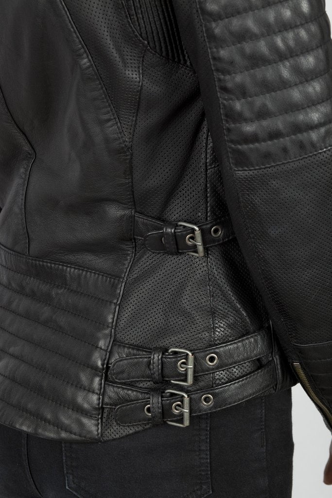 Wild & Free Black Motorcycle Jacket Women