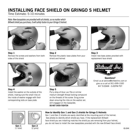 GRINGO S GEN 2 FLAT SHIELD |  CLEAR