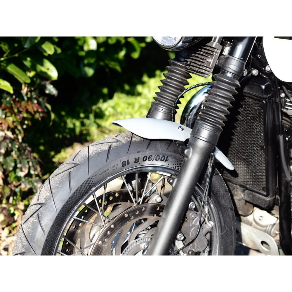 Shorty Front Mudguard/Fender LC - Polished, Black anodised and Brushed  Aluminium finish