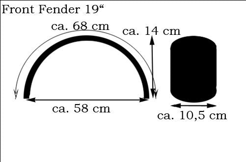 19" - 21" FENDER STEEL 105MM