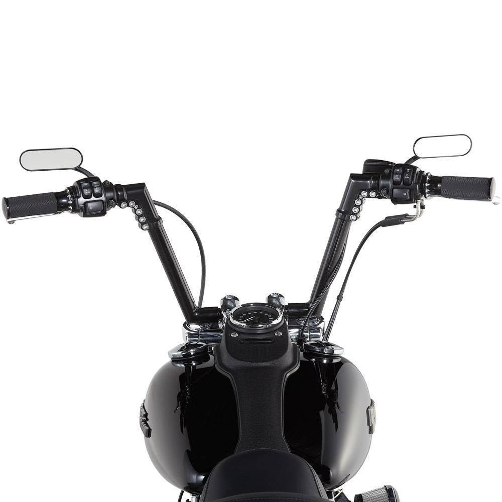 MINI OVAL MIRROR BLACK or CHROME