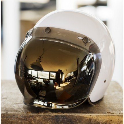 GOLD BUBBLE VISOR BILTWELL GRINGO ROGUE MOTORCYCLES PERTH WA AUSTRALIA CAFE RACER VINTAGE RETRO HELMET GEAR