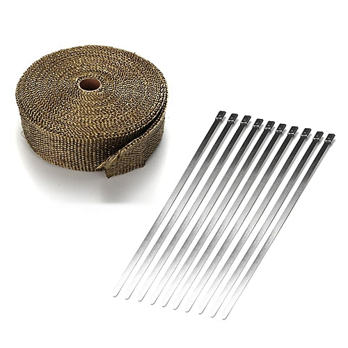 High Performance Titanium Exhaust Wrapping Tape 15M x 50mm