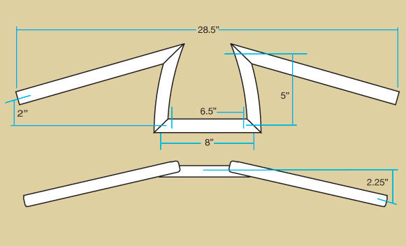 KEYSTONE HANDLEBARS 1" - CHROME